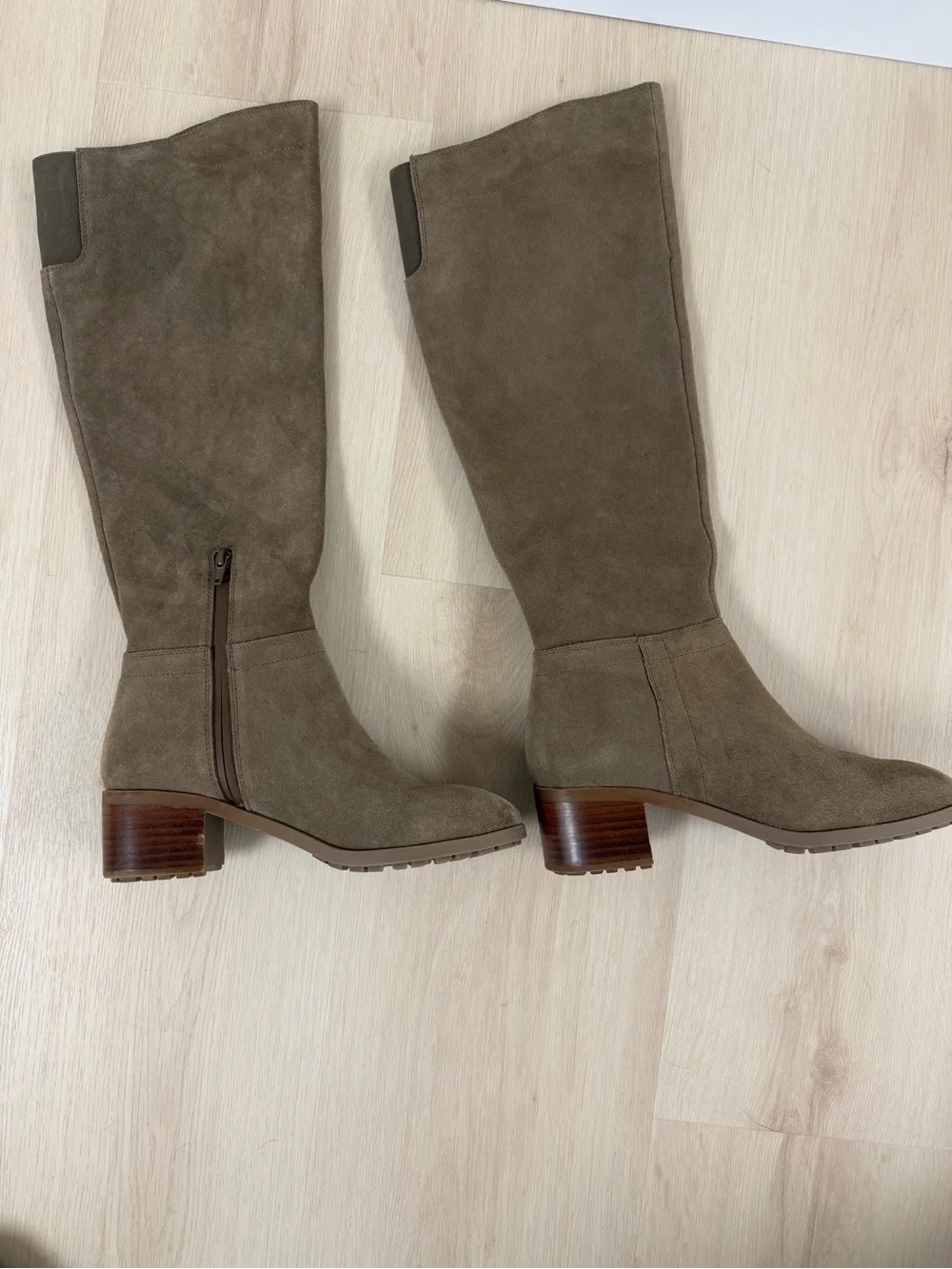 Blondo Tall Suede-Knee High Waterproof Boots - Taupe Brown